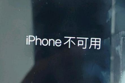 班戈苹果服务网点分享锁屏界面显示“iPhone 不可用”如何解决 